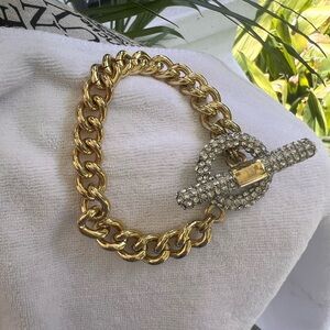 Elegant Gold and Silver Bracelet